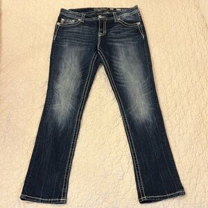 Miss Me mid rise easy straight legged jeans size 30
